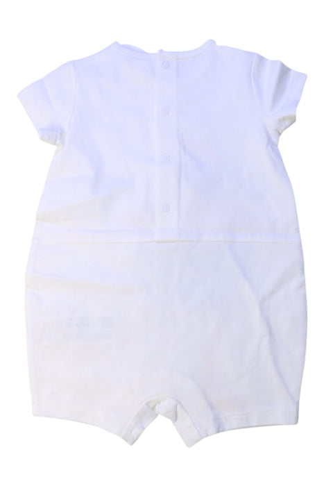 A White Short Sleeve Rompers from Original Marines in size 3-6M for girl. (Back View)