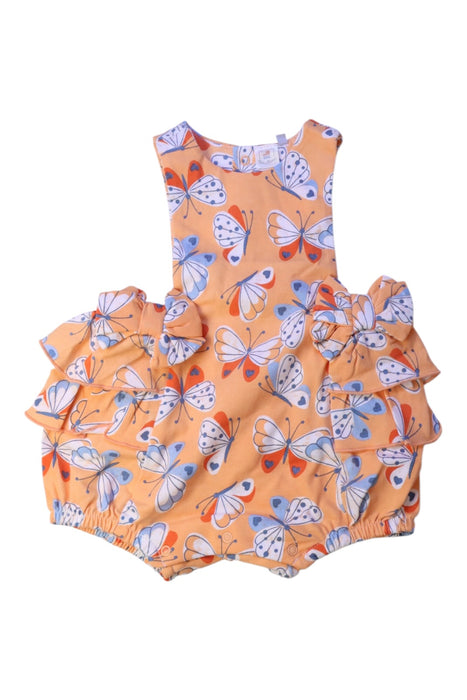 A Multicolour Sleeveless Rompers from Original Marines in size 3-6M for girl. (Front View)