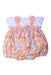 A Peach Sleeveless Rompers from Original Marines in size 6-12M for girl. (Front View)