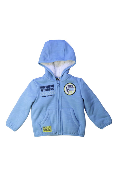 A Blue Zippered Sweatshirts from Original Marines in size 6-12M for boy. (Front View)