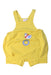 A Yellow Overall Shorts from Original Marines in size 3-6M for boy. (Front View)