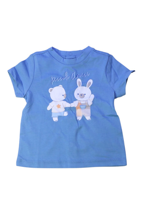 A Blue Short Sleeve T Shirts from Original Marines in size 3-6M for boy. (Front View)