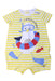 A Yellow Short Sleeve Rompers from Original Marines in size 3-6M for boy. (Front View)