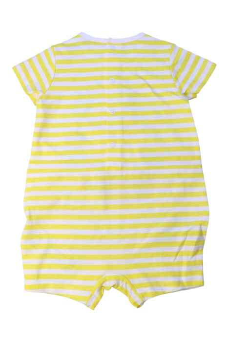 A Yellow Short Sleeve Rompers from Original Marines in size 3-6M for boy. (Back View)