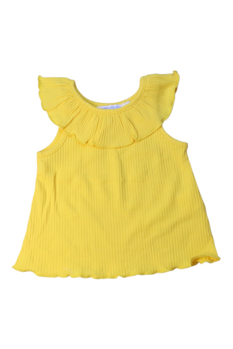 A Yellow Sleeveless Tops from Original Marines in size 6-12M for girl. (Front View)