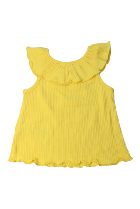 A Yellow Sleeveless Tops from Original Marines in size 6-12M for girl. (Back View)