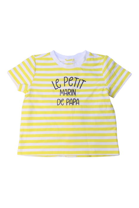 A White Short Sleeve T Shirts from Original Marines in size 3-6M for boy. (Front View)