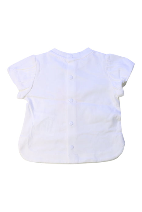 A White Short Sleeve Tops from Original Marines in size 3-6M for girl. (Back View)