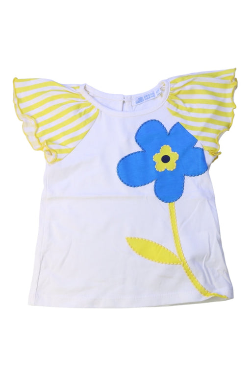 A White Short Sleeve Tops from Original Marines in size 6-12M for girl. (Front View)