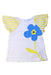 A White Short Sleeve Tops from Original Marines in size 6-12M for girl. (Front View)