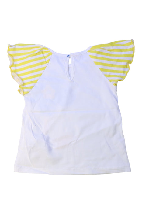 A White Short Sleeve Tops from Original Marines in size 6-12M for girl. (Back View)