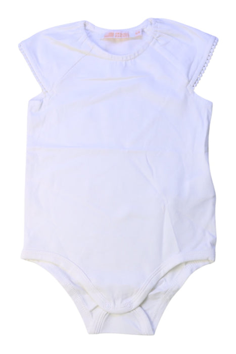 A White Sleeveless Bodysuits from Original Marines in size 6-12M for girl. (Front View)