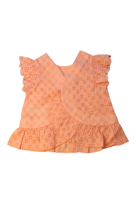 A Peach Short Sleeve Tops from Original Marines in size 6-12M for girl. (Back View)