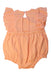 A Peach Sleeveless Rompers from Original Marines in size 3-6M for girl. (Back View)