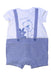 A Blue Short Sleeve Rompers from Original Marines in size 3-6M for girl. (Front View)
