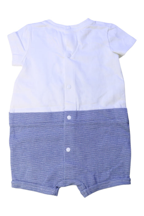 A Blue Short Sleeve Rompers from Original Marines in size 3-6M for girl. (Back View)