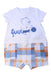 A White Short Sleeve Rompers from Original Marines in size 3-6M for girl. (Front View)