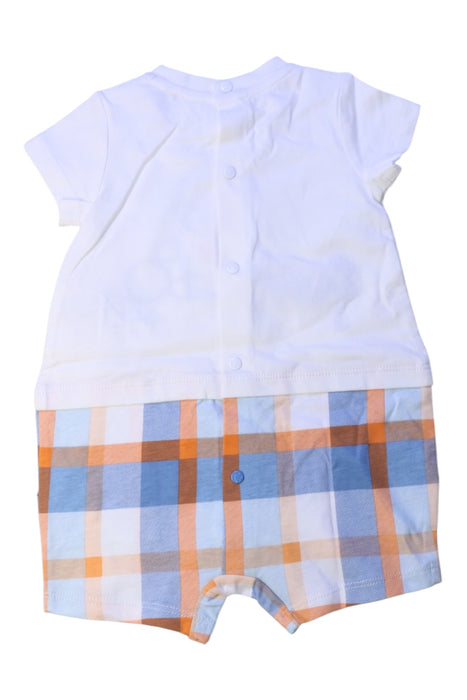 A White Short Sleeve Rompers from Original Marines in size 3-6M for girl. (Back View)