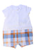 A White Short Sleeve Rompers from Original Marines in size 3-6M for girl. (Back View)