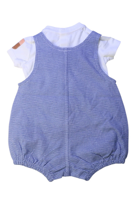 A Blue Sleeveless Rompers from Original Marines in size 3-6M for girl. (Back View)