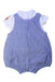 A Blue Sleeveless Rompers from Original Marines in size 3-6M for girl. (Back View)