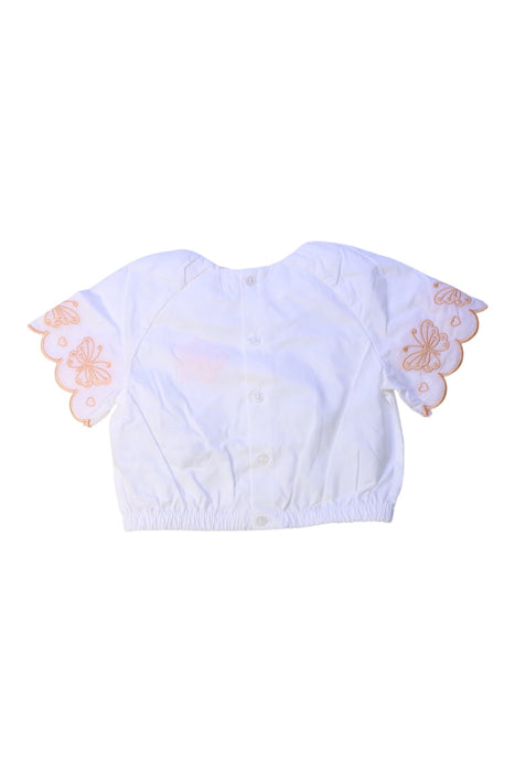 A White Short Sleeve Tops from Original Marines in size 6-12M for girl. (Back View)