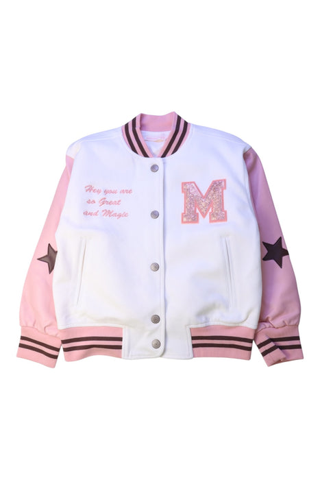 A Pink Lightweight Jackets from Original Marines in size 5T for girl. (Front View)
