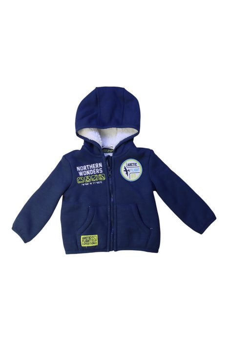 A Blue Hooded Sweatshirts from Original Marines in size 6-12M for girl. (Front View)