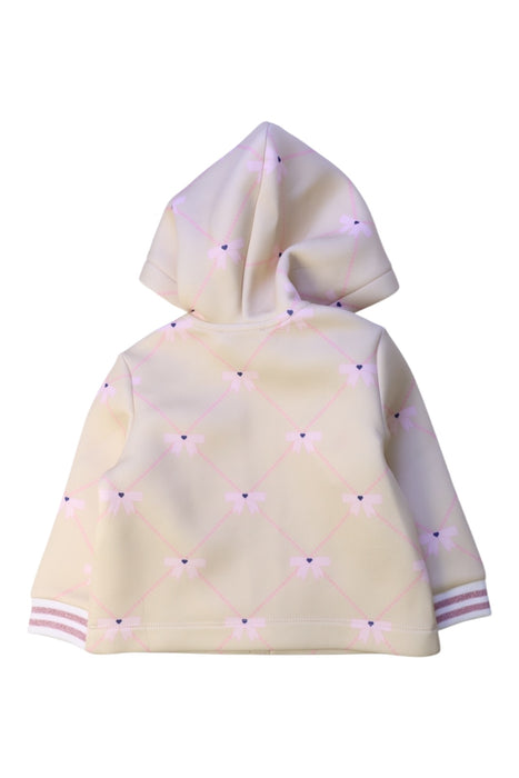 A Ivory Zippered Sweatshirts from Original Marines in size 6-12M for girl. (Back View)