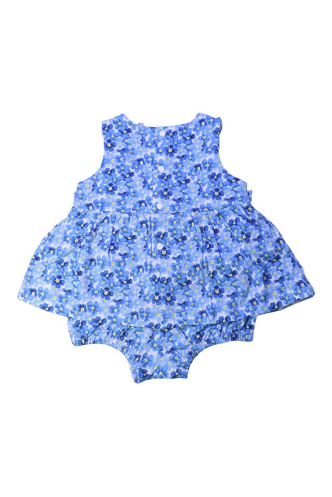 A Blue Sleeveless Rompers from Original Marines in size 3-6M for girl. (Back View)