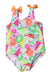 A Multicolour Swimsuits from Original Marines in size 6-12M for girl. (Front View)