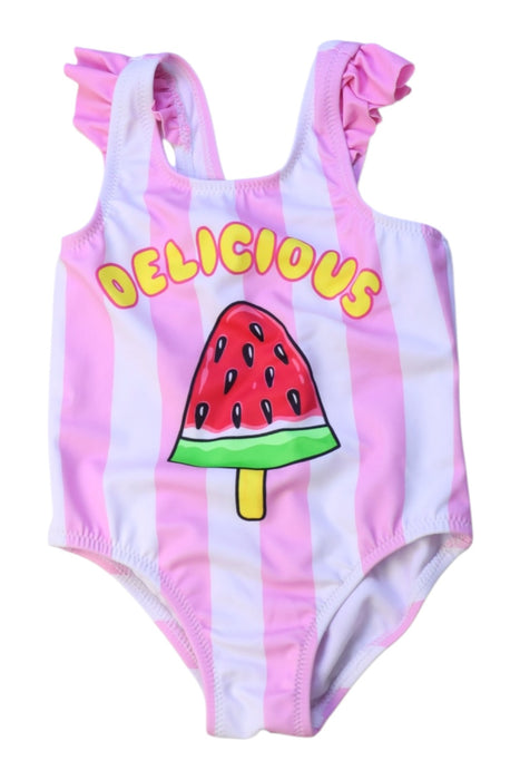 A Pink Swimsuits from Original Marines in size 6-12M for girl. (Front View)