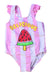 A Pink Swimsuits from Original Marines in size 6-12M for girl. (Front View)