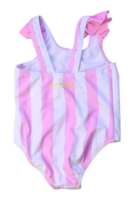 A Pink Swimsuits from Original Marines in size 6-12M for girl. (Back View)