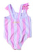 A Pink Swimsuits from Original Marines in size 6-12M for girl. (Back View)