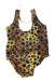 A Brown Swimsuits from Original Marines in size 6-12M for girl. (Back View)