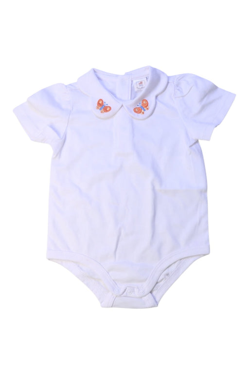 A White Short Sleeve Bodysuits from Original Marines in size 3-6M for boy. (Front View)