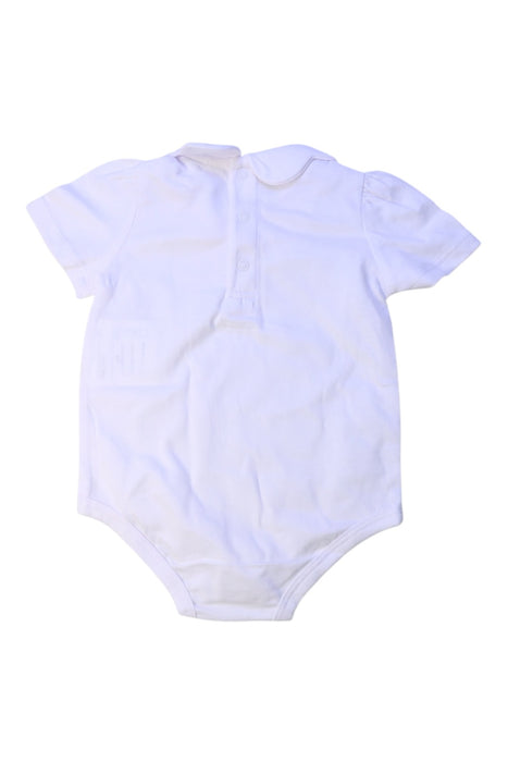A White Short Sleeve Bodysuits from Original Marines in size 3-6M for boy. (Back View)