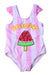 A Pink Swimsuits from Original Marines in size 6-12M for girl. (Front View)