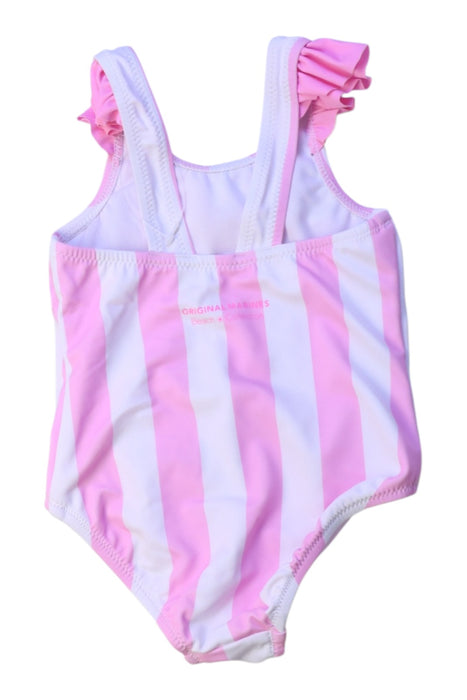 A Pink Swimsuits from Original Marines in size 6-12M for girl. (Back View)