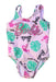 A Pink Swimsuits from Original Marines in size 6-12M for girl. (Front View)
