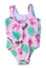 A Pink Swimsuits from Original Marines in size 6-12M for girl. (Back View)