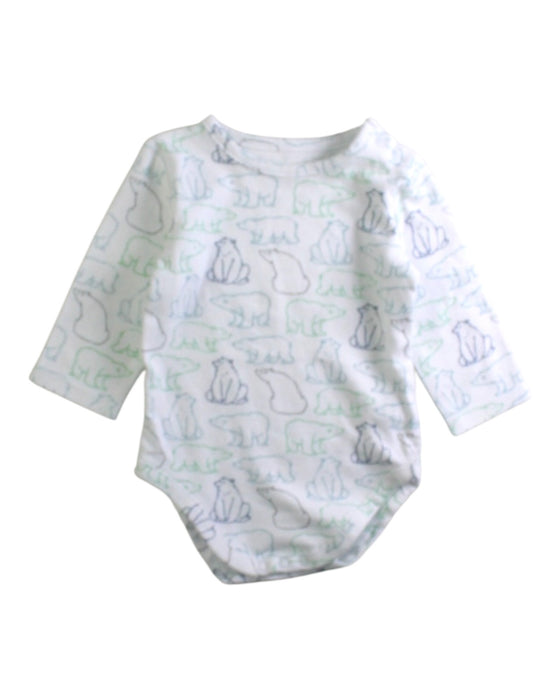 A White Long Sleeve Bodysuits from Janie & Jack in size 3-6M for neutral. (Front View)