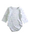 A White Long Sleeve Bodysuits from Janie & Jack in size 3-6M for neutral. (Front View)