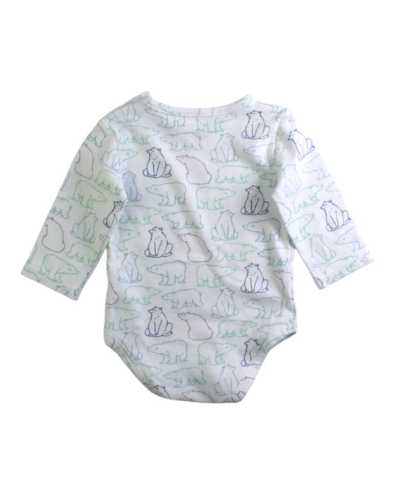 A White Long Sleeve Bodysuits from Janie & Jack in size 3-6M for neutral. (Back View)