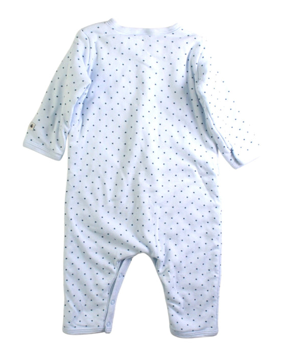 A White Onesies from Petit Bateau in size 6-12M for neutral. (Back View)