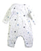 A White Onesies from Petit Bateau in size 6-12M for boy. (Back View)