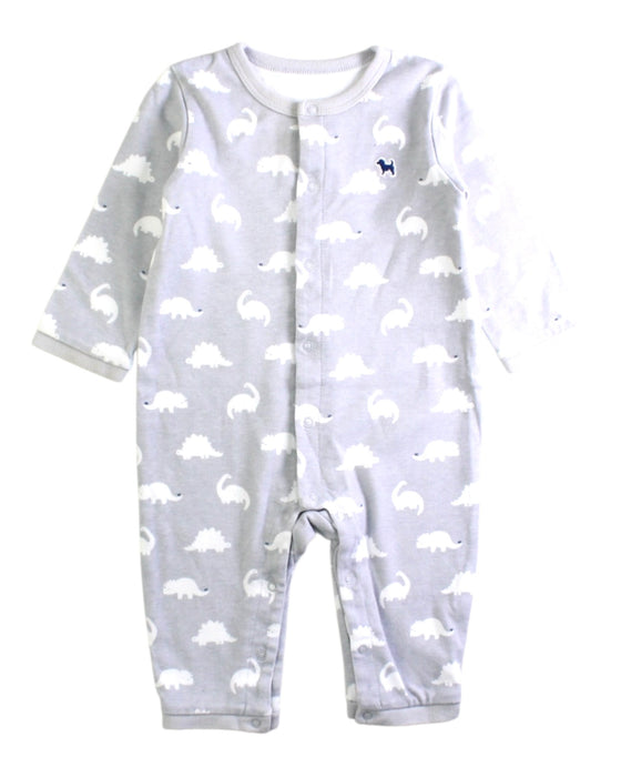 A Grey Onesies from Blue Dog Baby in size 6-12M for boy. (Front View)
