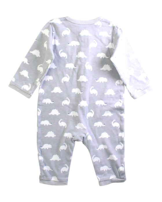 A Grey Onesies from Blue Dog Baby in size 6-12M for boy. (Back View)