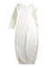 A Ivory Nightgowns from Hanna Andersson in size 3-6M for girl. (Front View)